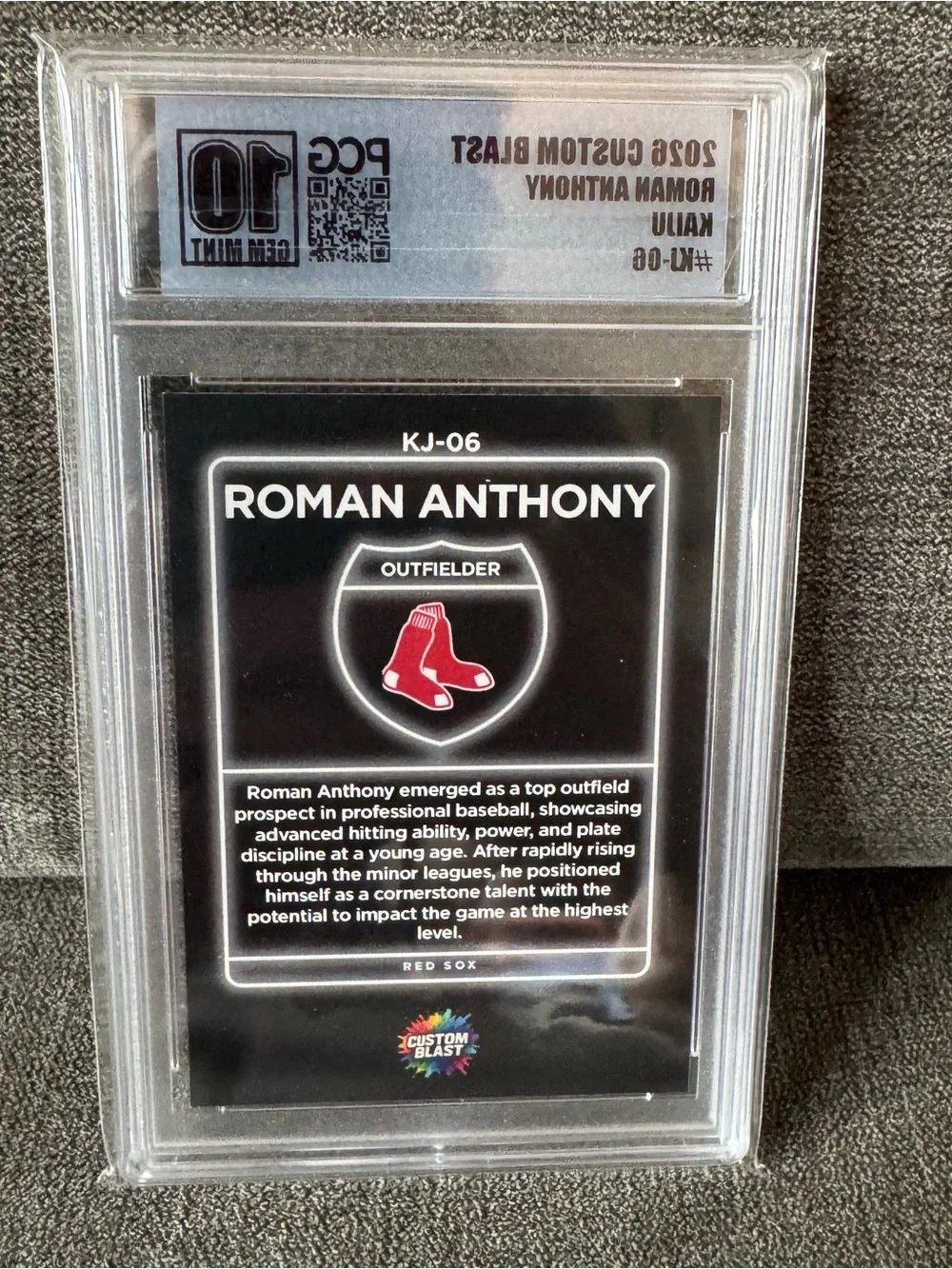 Roman Anthony - 2026 Custom Blast Kaiju #KJ-06 PCG 10 Gem Mint